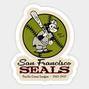 Defunct San Francisco Seals PCL Baseball Sticker